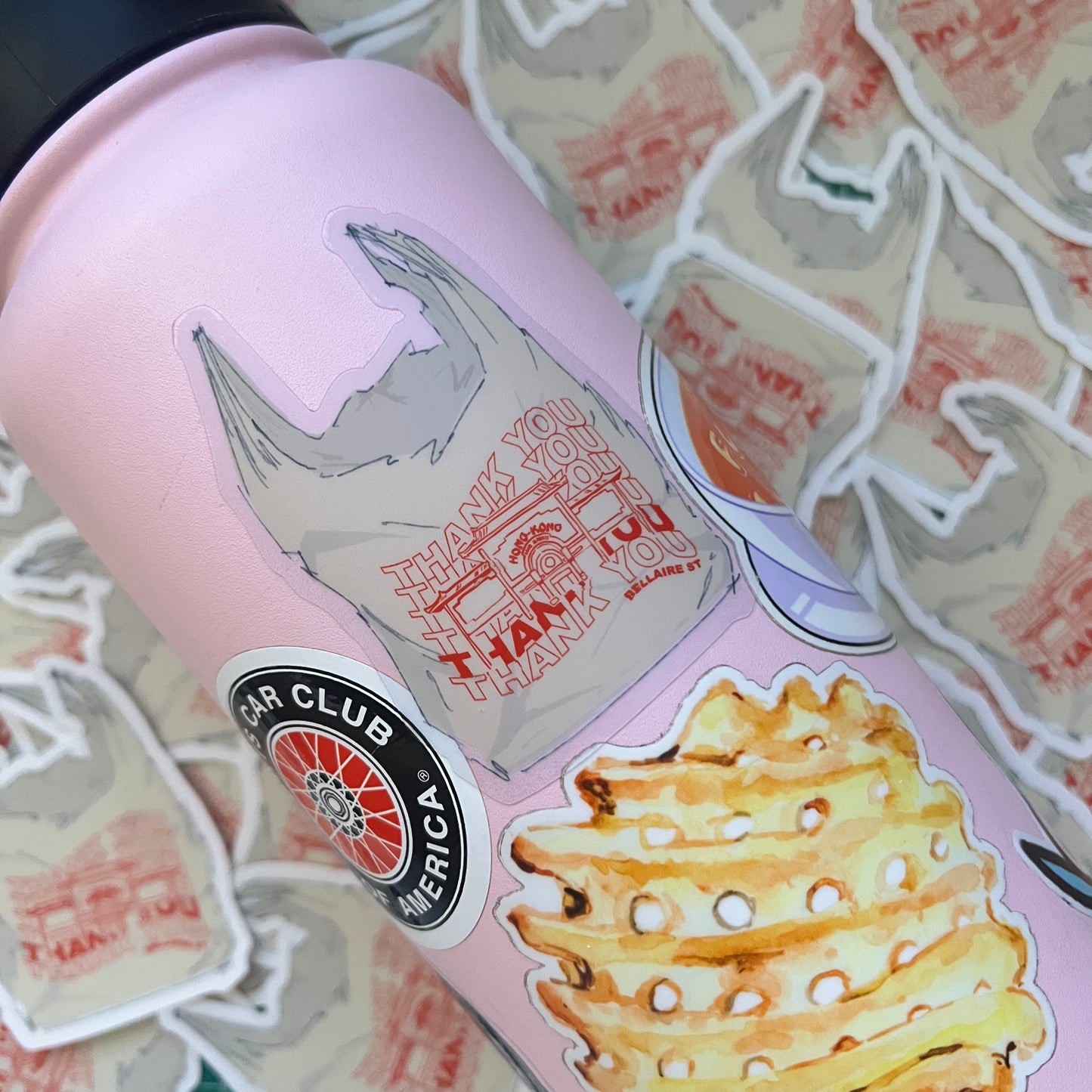 thank you bag sticker